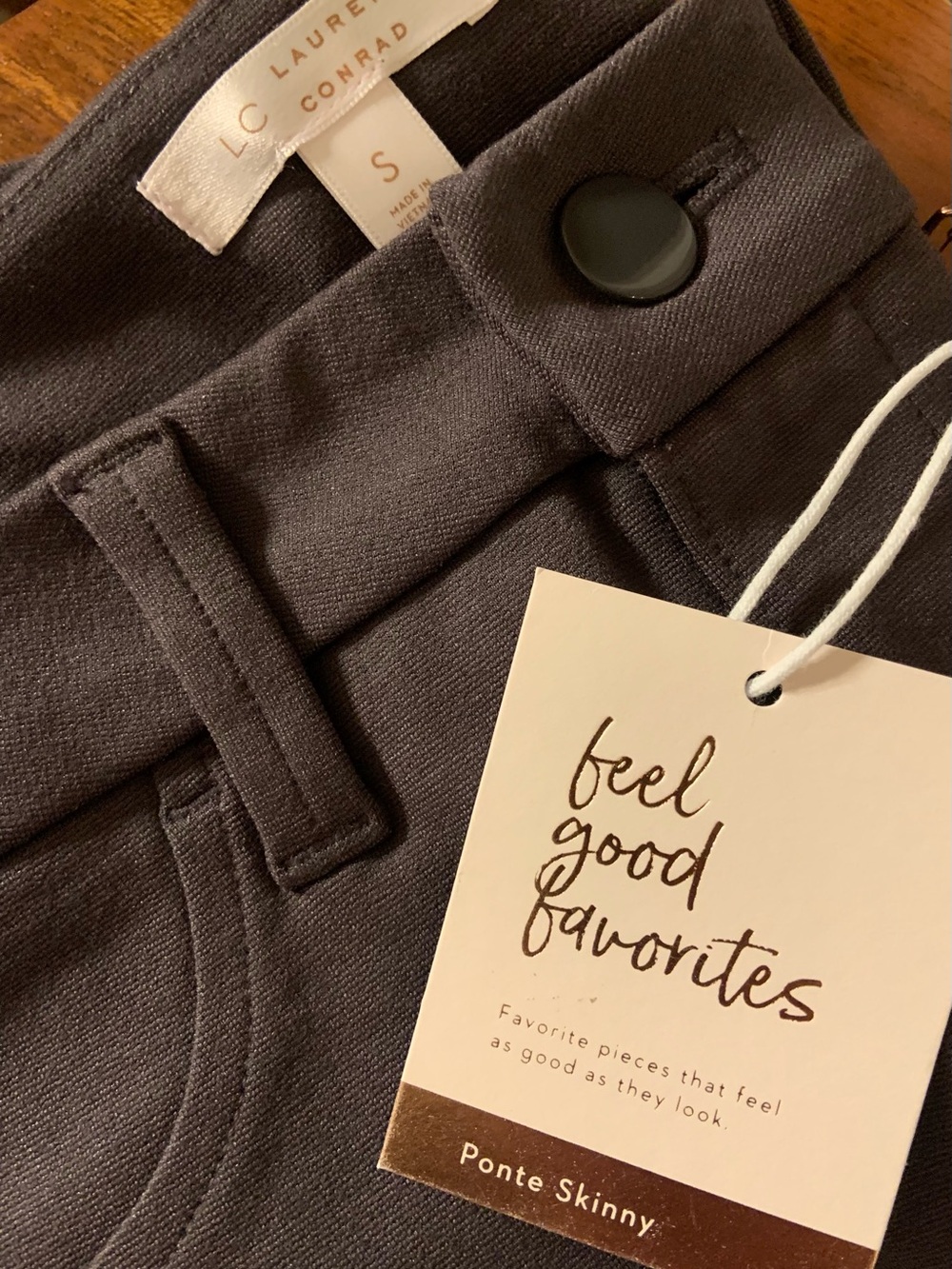 LC Lauren Conrad Charcoal Skinny Joggers